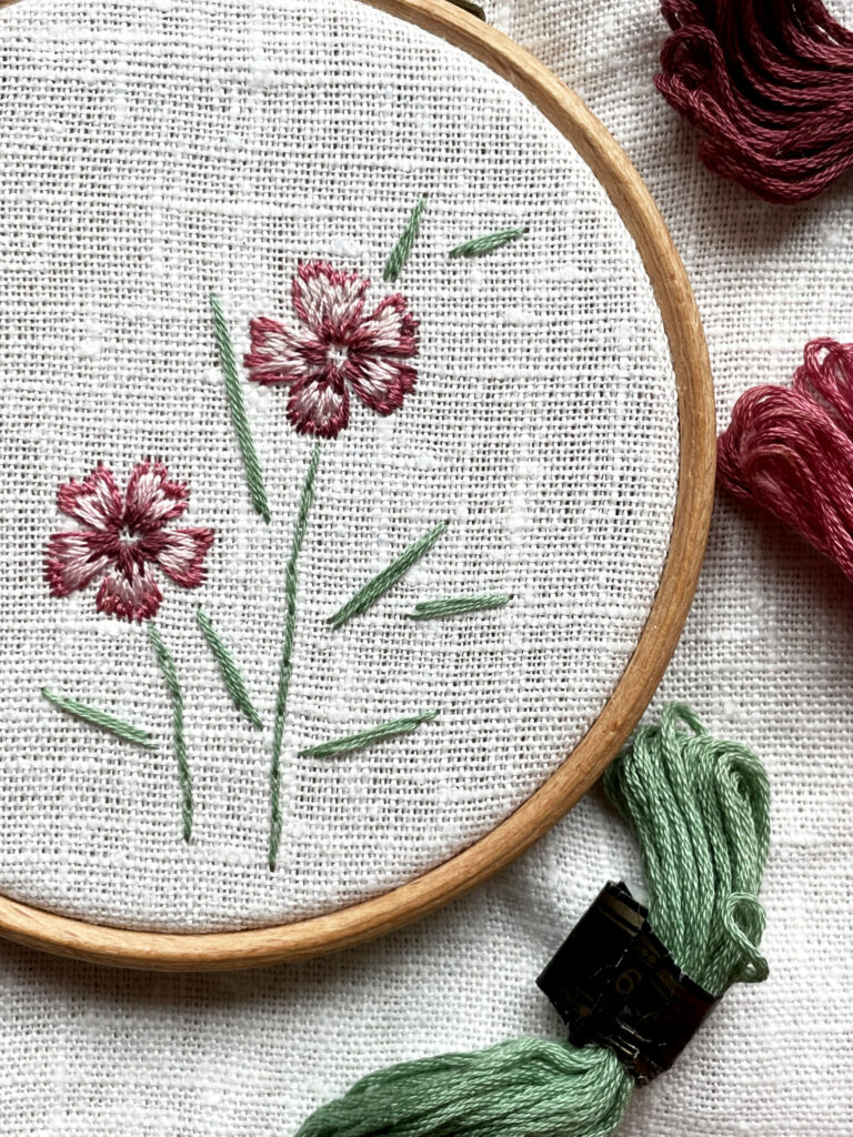 Floral Harvest Embroidery Kit, Large Embroidery Kits